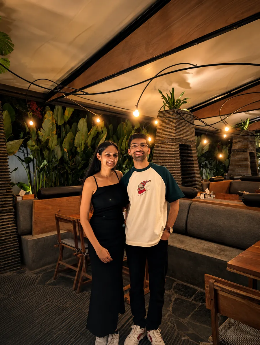 Avishi and Rahul on an evening out